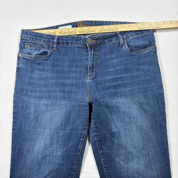 Kut From The Kloth Womens Jeans Size 16 Boyfriend Blue Denim Relaxed Y2K Vintage - Picture 11 of 16